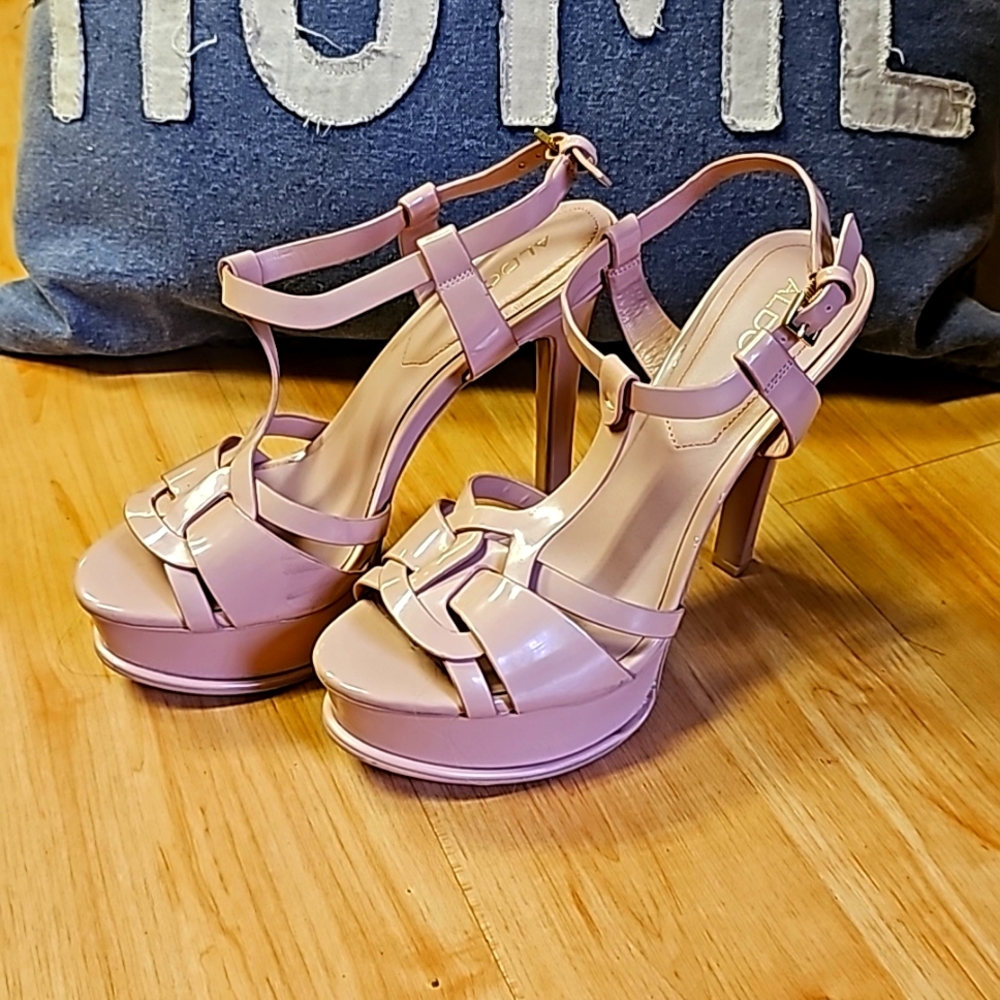 Aldo Blush Nude Platform Sandal